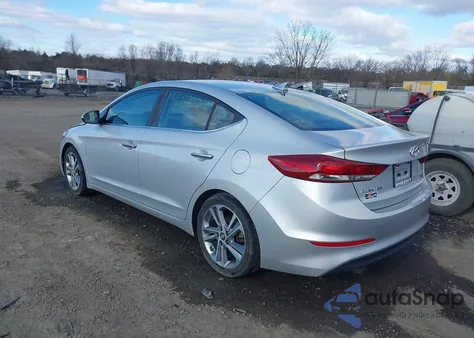 2017 Hyundai Elantra Limited from USA, damaged, VIN KMHD84LF2HU120142